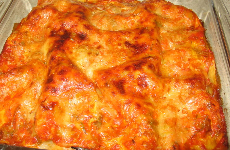 Lasagna cu vinete si dovlecei