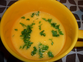 Supa crema de legume cu iaurt