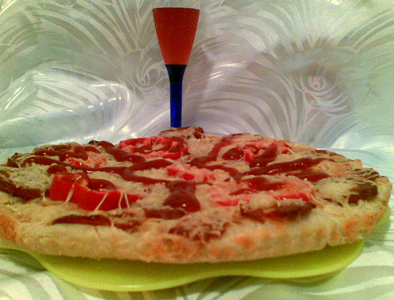 Pizza cu cascaval de oaie