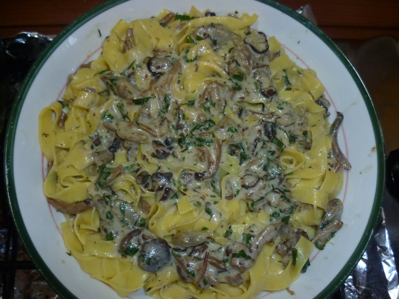 TAGLIATELLE CU CIUPERCI SI CARCIOFI