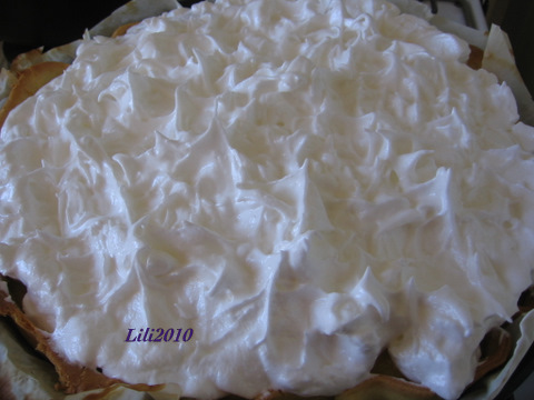 Tarta cu crema de portocale si bezea