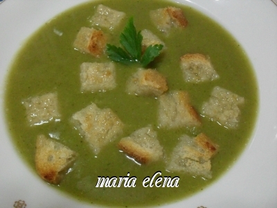 Supa crema de brocolli.