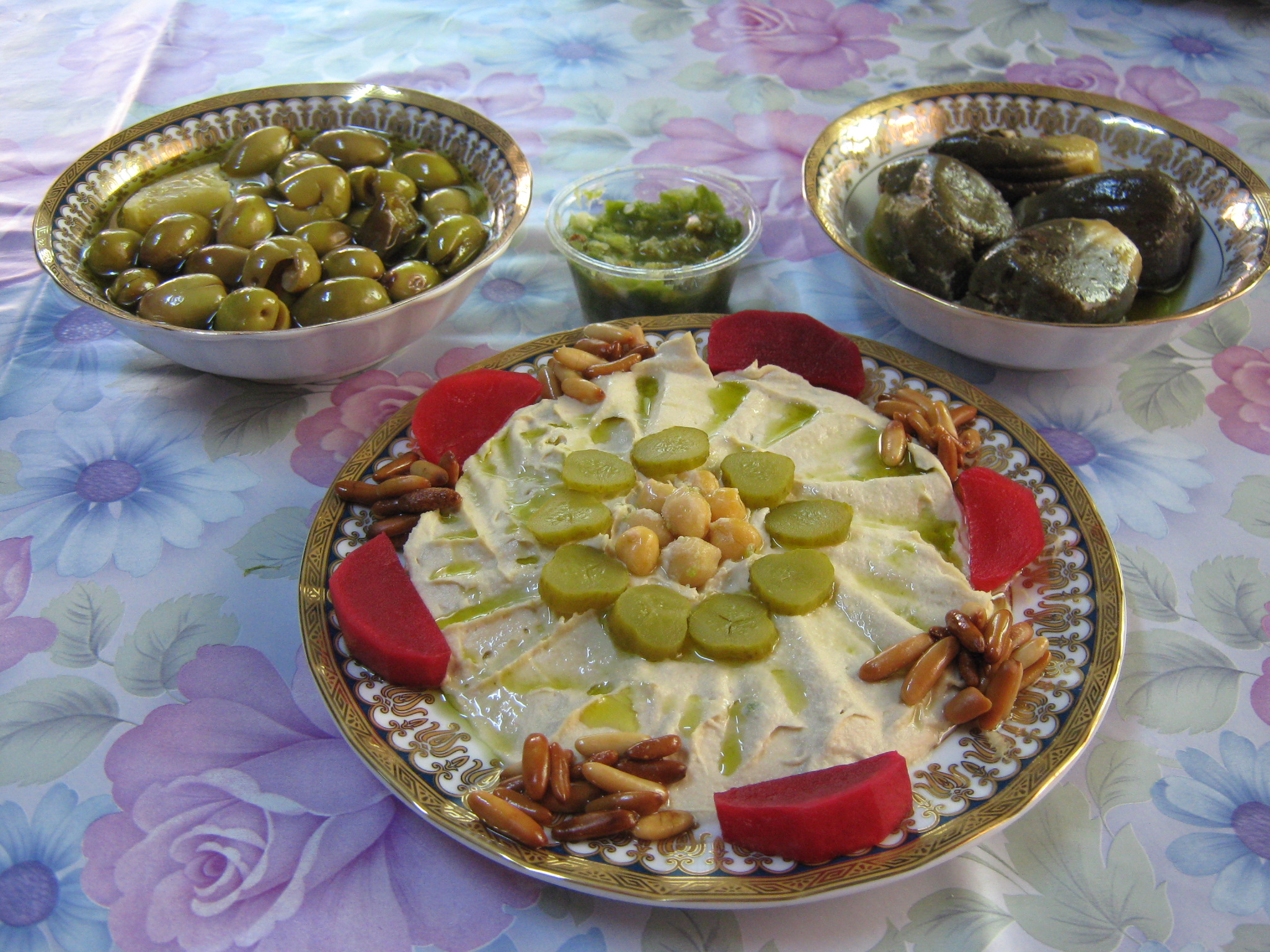 Micul dejun arab-1.Hummus bel tahini-Pasta de naut( de post)