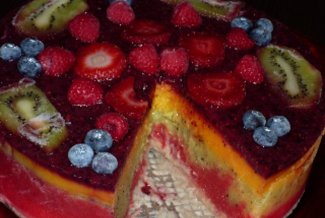 Tort raw " inghetata de fructe"