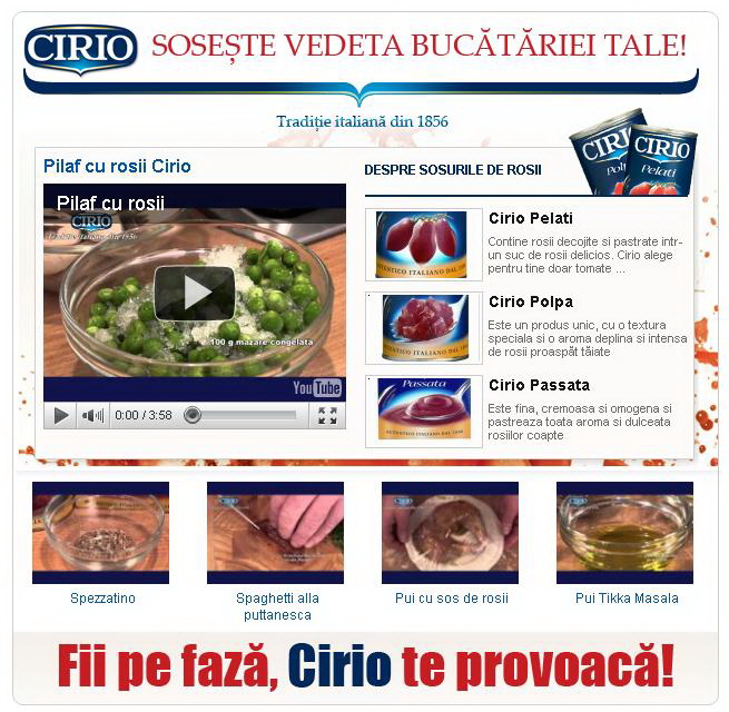 Azi trimit premiile concursului Cirio catre cistigatori!