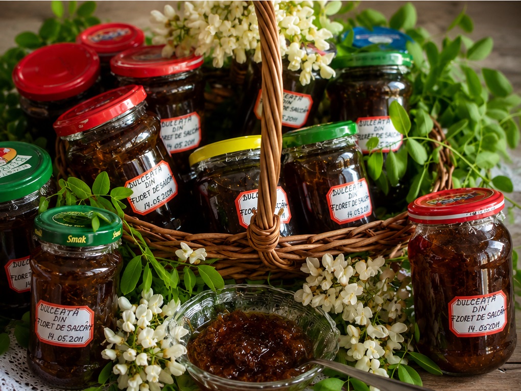 Dulceata din flori de salcam