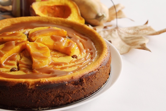 Reteta de cheesecake cu dovleac si caramel