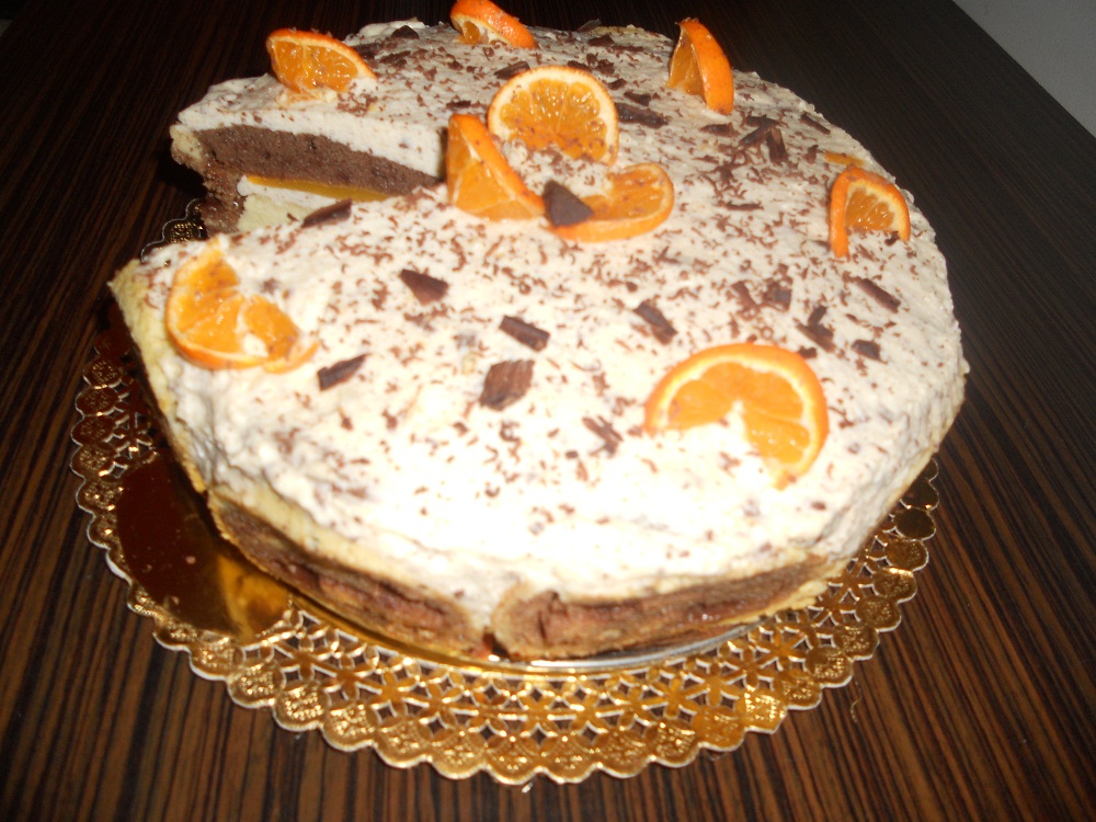 Tort  de mandarine pentru Andreea