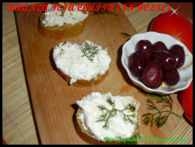 Branza Feta coapta in folie