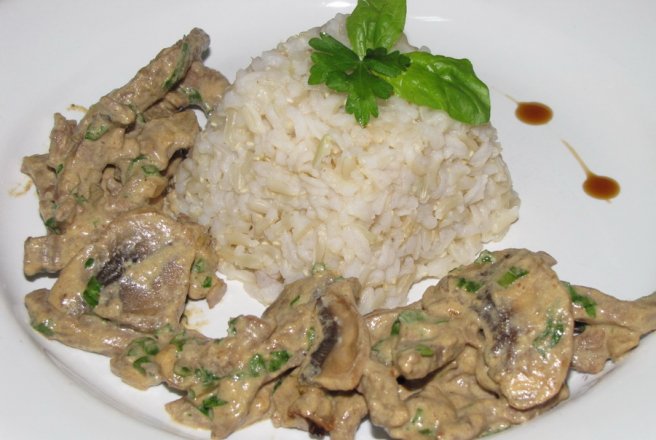 Beef stroganoff