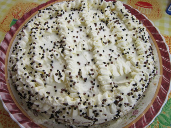 Tort cu crema de zahar ars