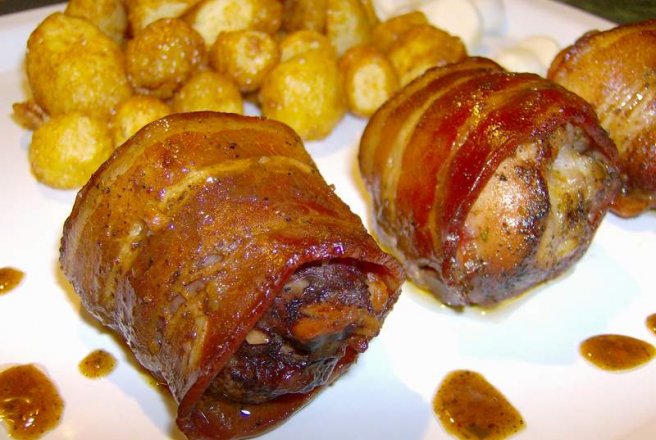 Ciocanele in bacon la cuptor