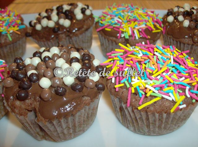 Cupcakes cu ciocolata