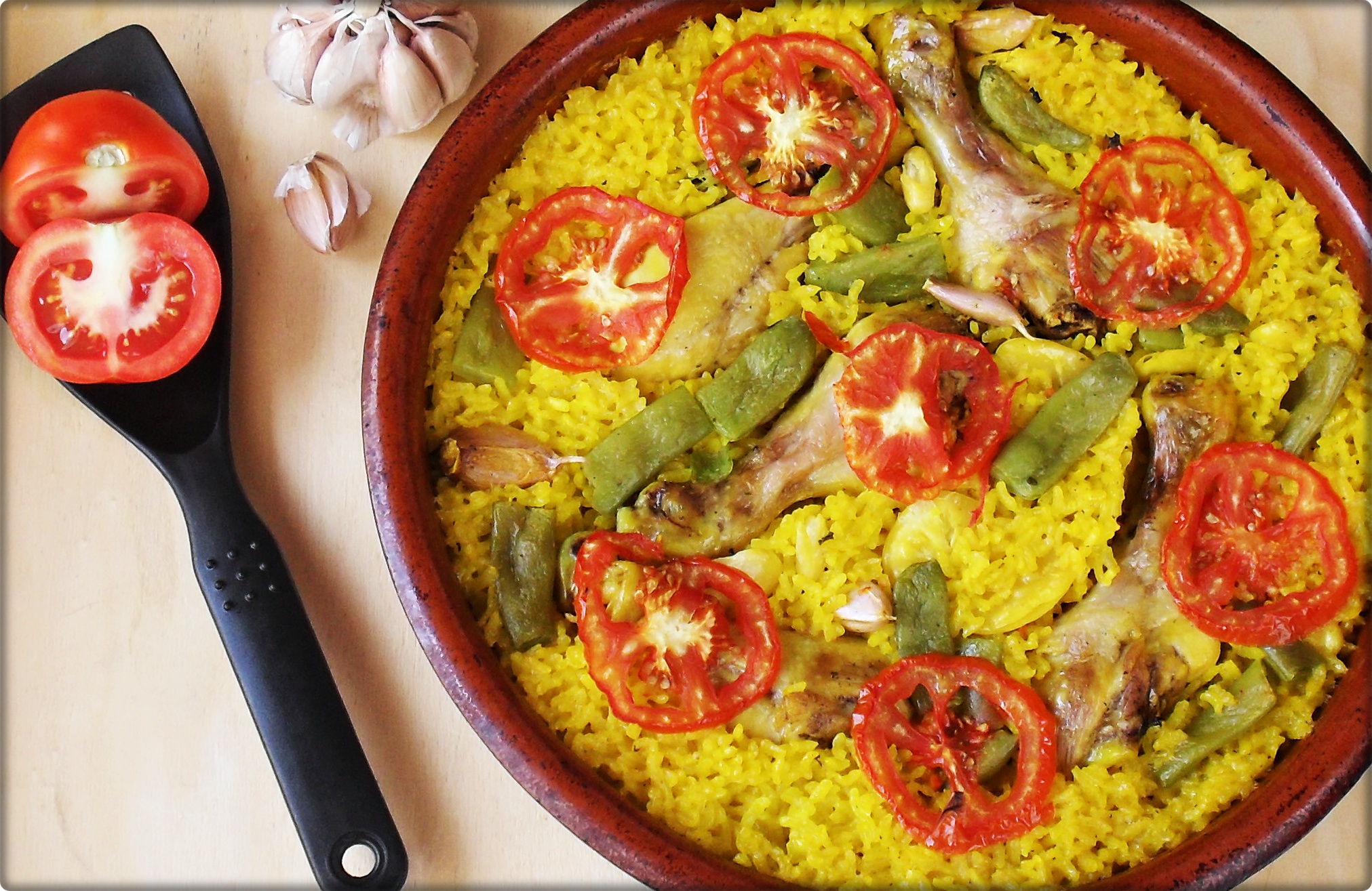 Paella de pui