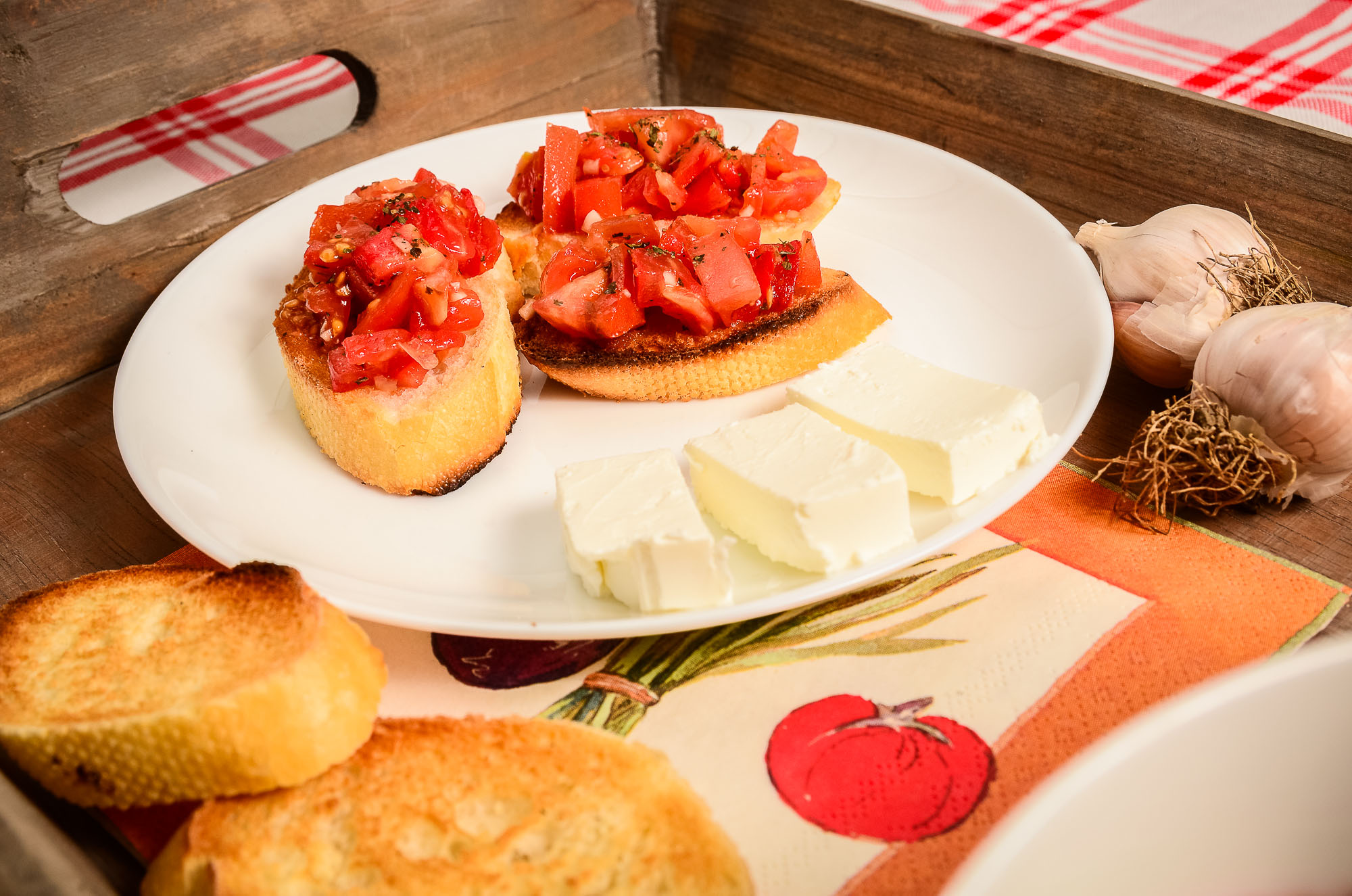 Bruschetta con feta