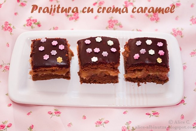 Prajitura cu crema caramel