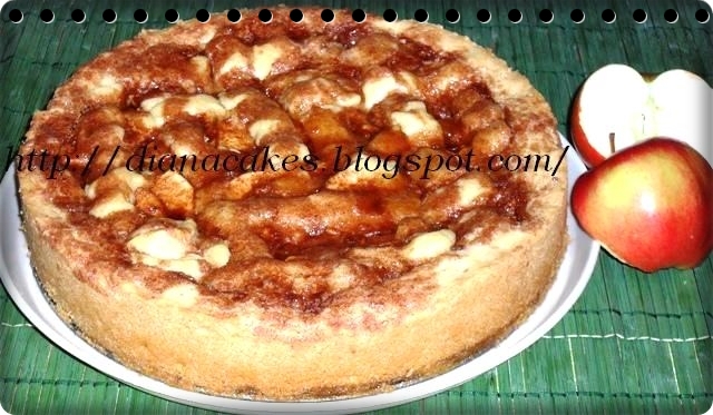 Tarta caramel cu mere