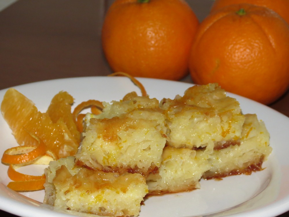 Orange pie (portokalopita)