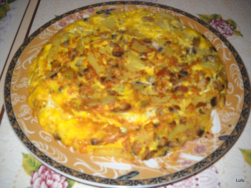 Tortilla cu ciuperci