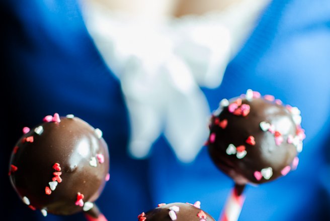 Cake pops de Valentine's Day