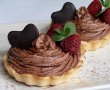 Tarte cu crema de ciocolata si zmeura-1