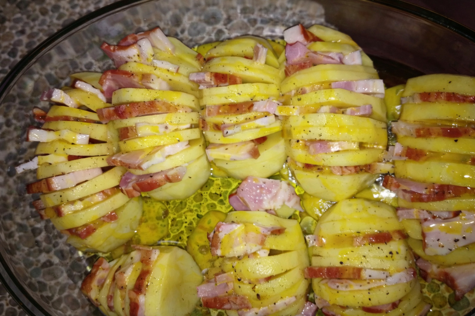 Garnitura cartofi evantai