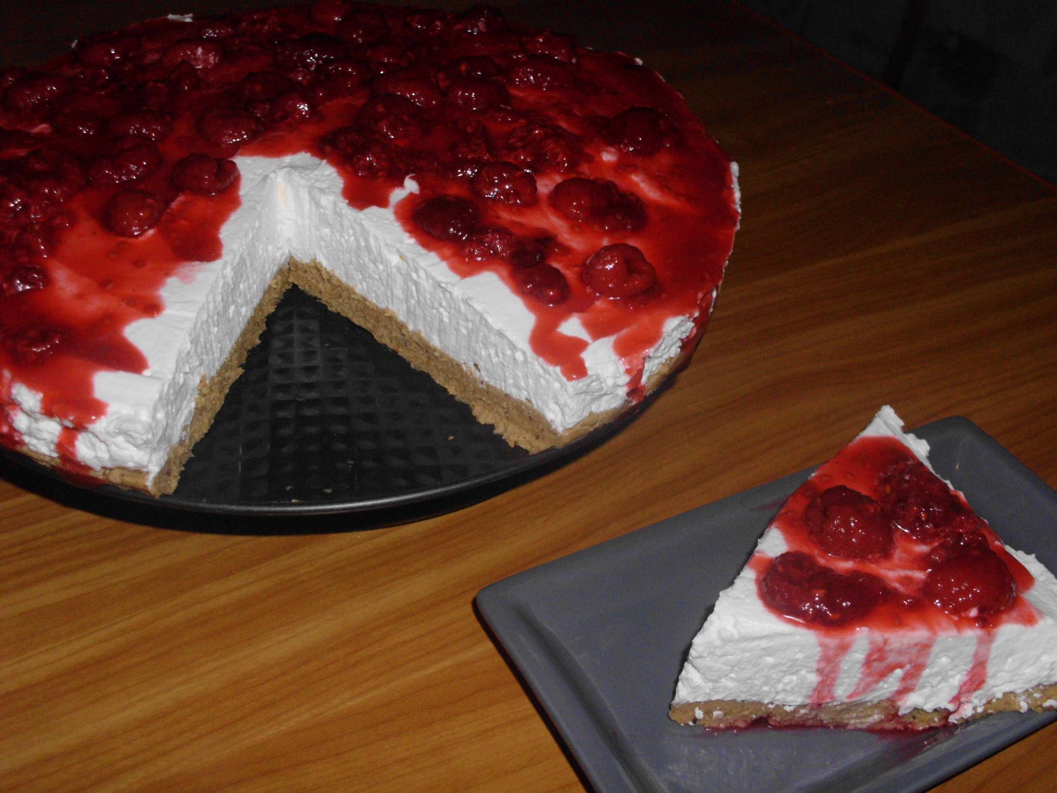 Cheesecake cu zmeura