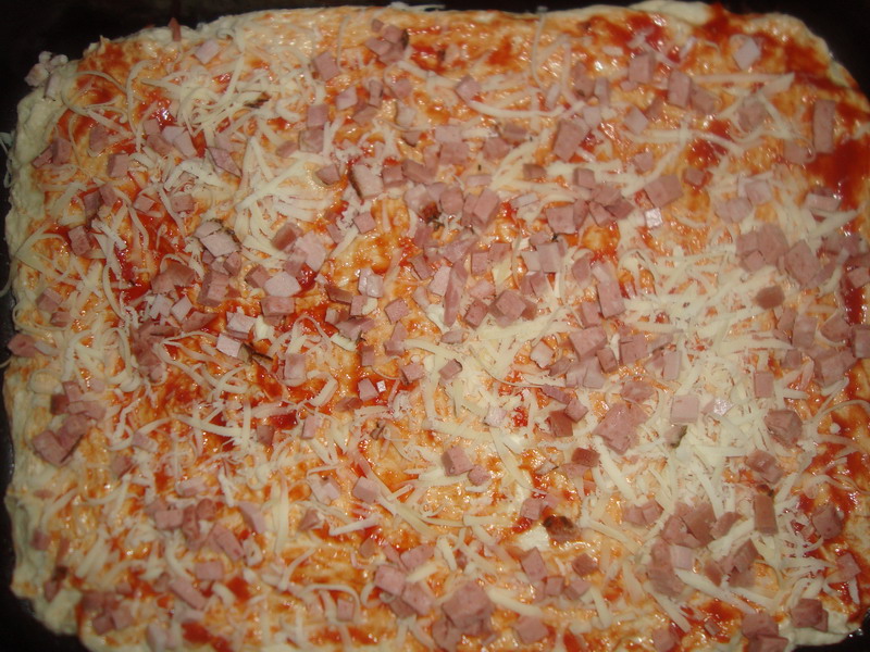 Pizza cu salam