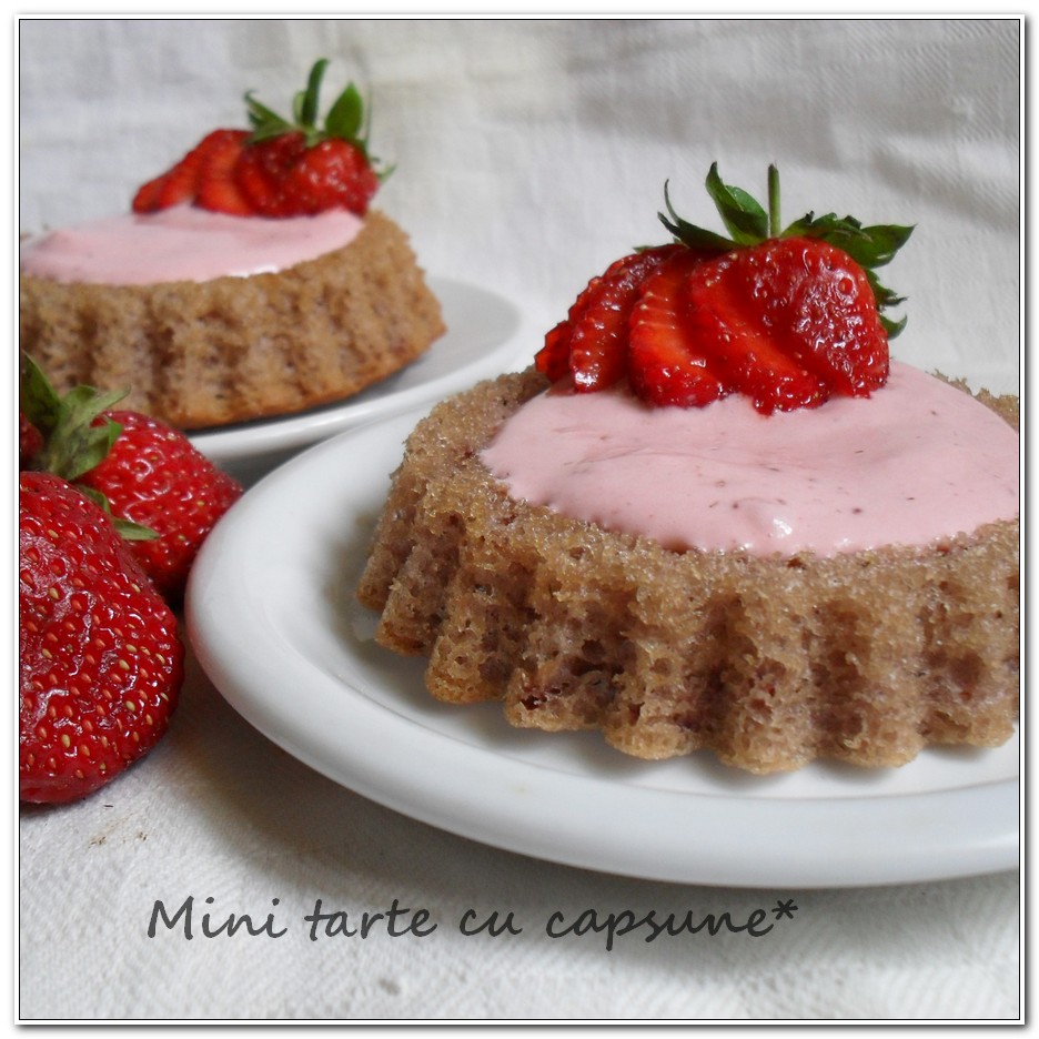 Mini tarte cu capsune