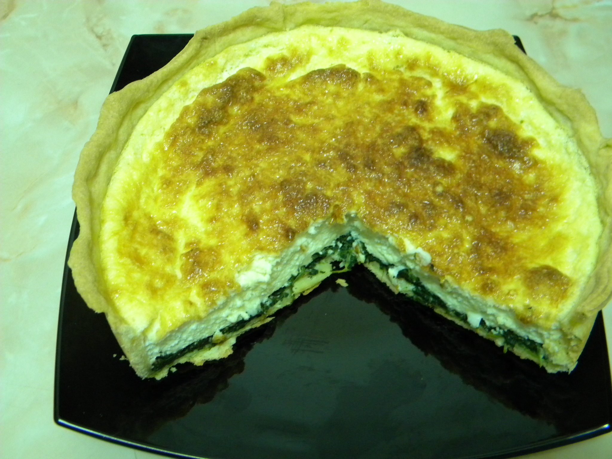 Quiche cu spanac