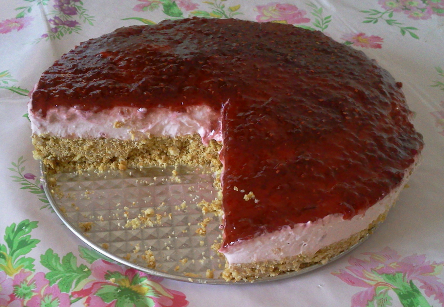 Tarta cu iaurt de fructe (fara coacere)