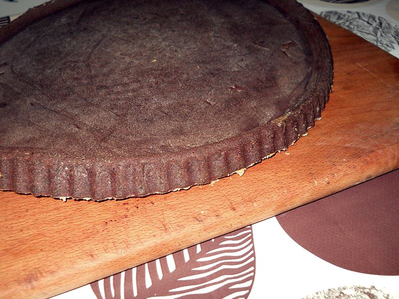 Tarta cu ciocolata si mousse de vanilie