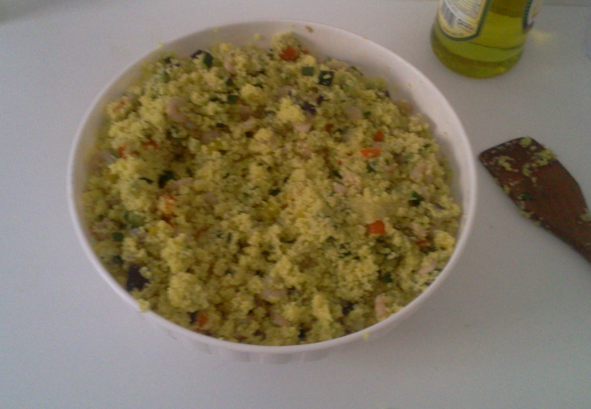 Cous cous cu creveti si legume