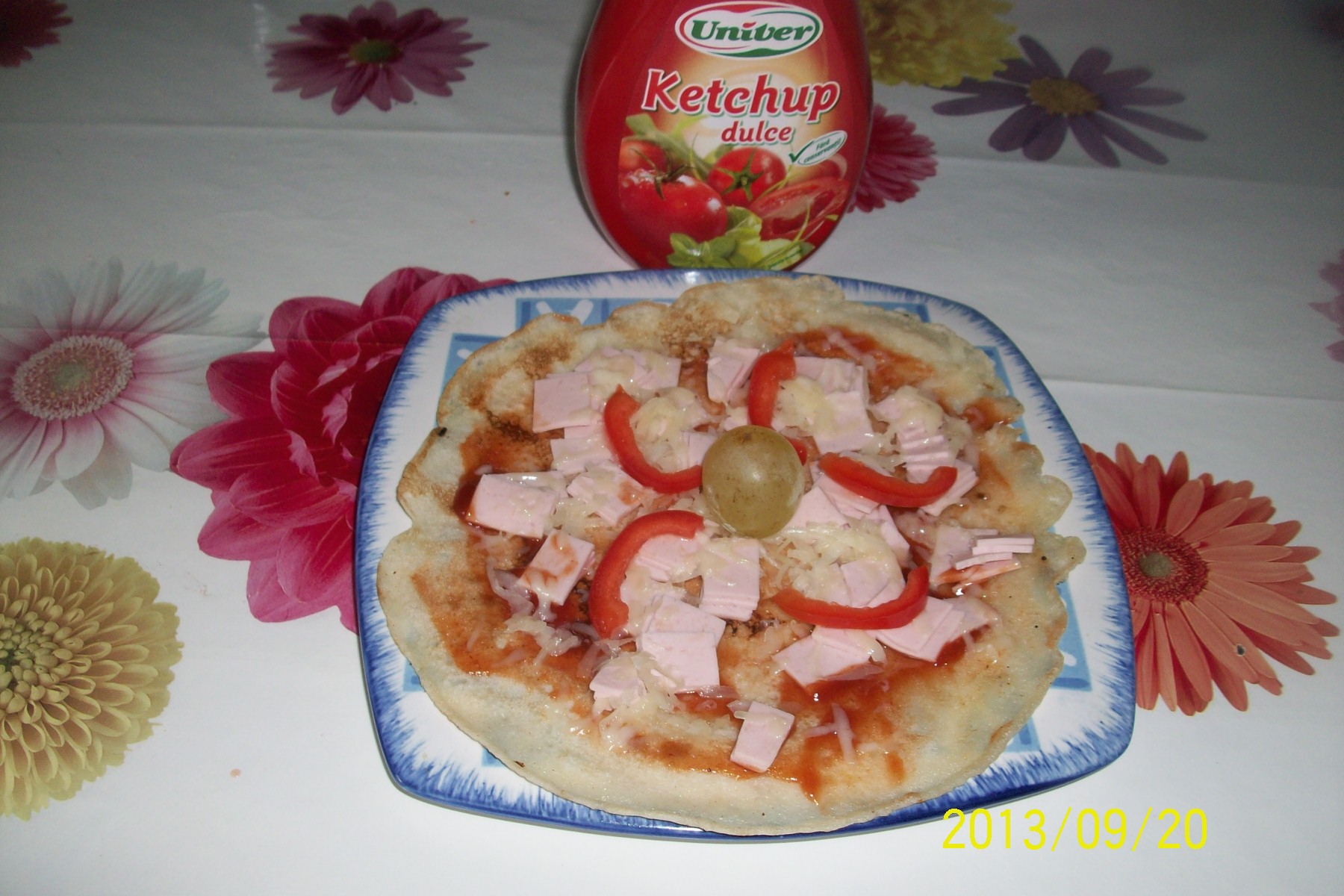 Pizza pe aluat de clatite