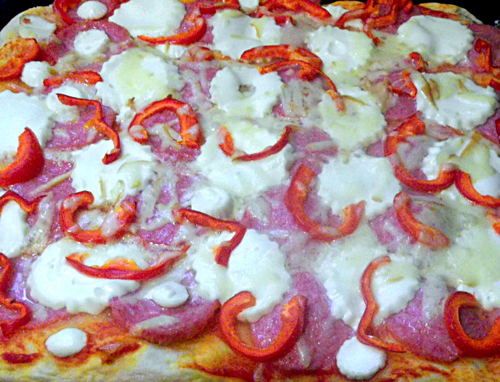 Pizza cu miez de lapte