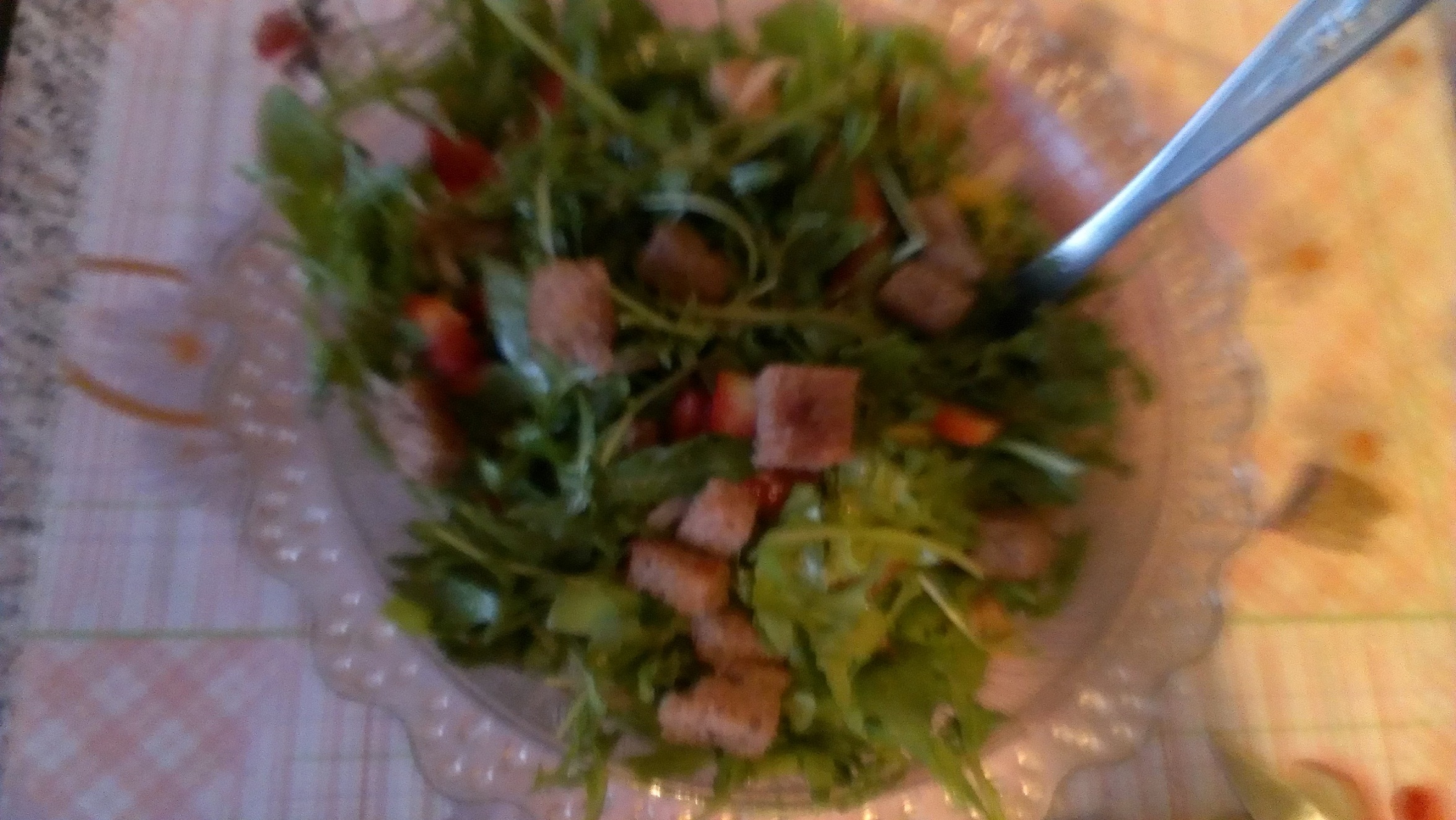 Salata de rucola cu crutoane