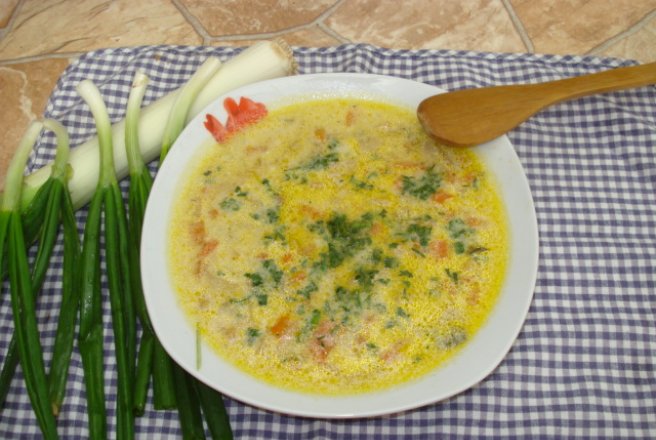 Ciorba de fasole verde cu praz