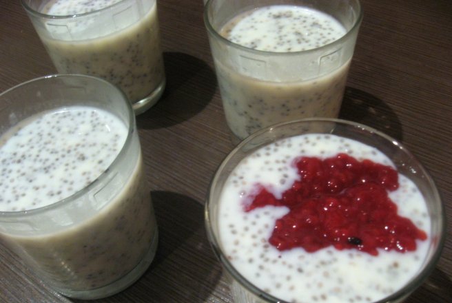 Budinca de tapioca si seminte de chia