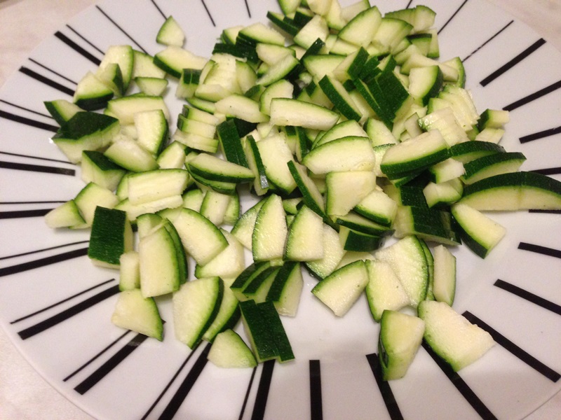 Spaghete cu zucchini si pui
