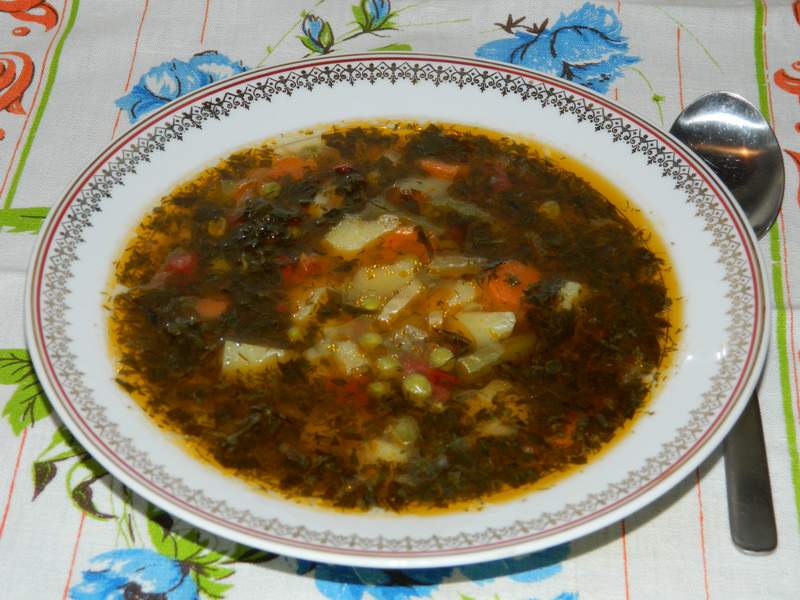 Ciorba de legume cu tarhon