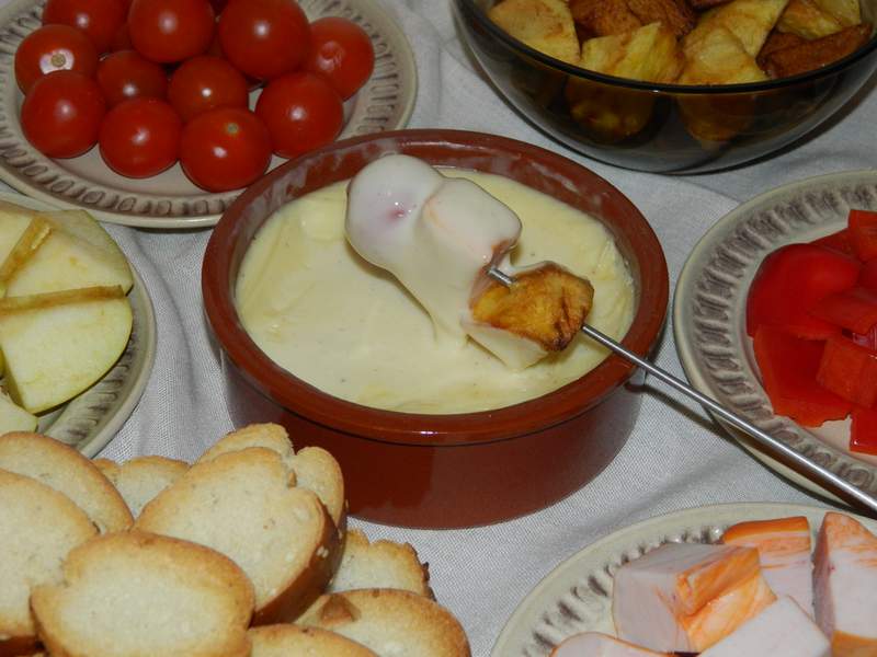 Cina cu branza fondue