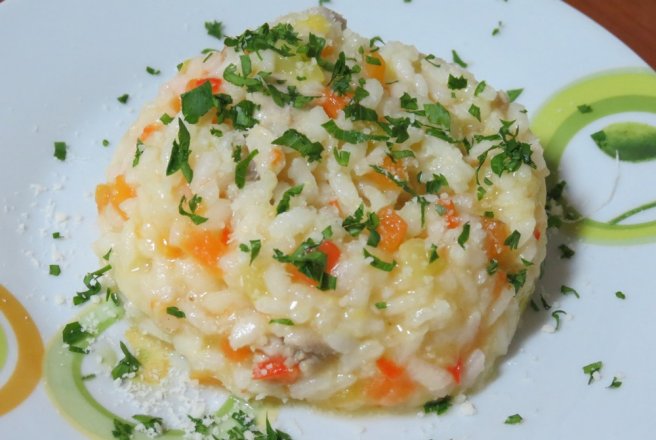 Risotto cu pui si legume