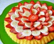 Tarta cu budinca si fructe reteta de desert de casa delicios-14