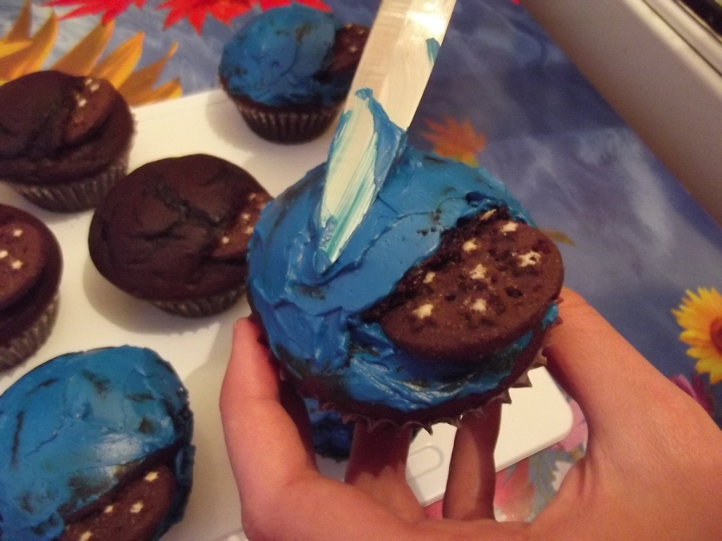 Cookie Monster Cupcakes