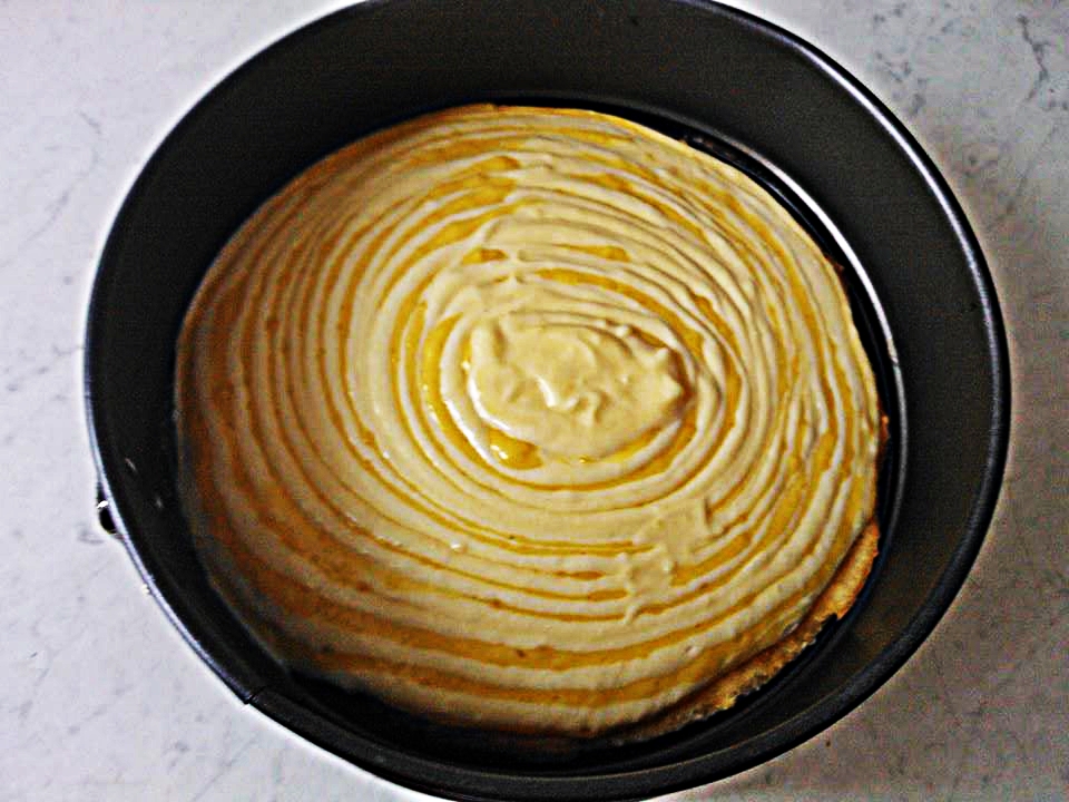 Tort cu crema de portocale