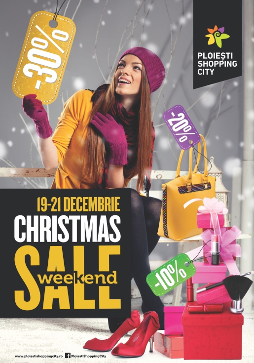 Cadourile de Moș Crăciun sunt la Christmas Sale Weekend de la Ploiești Shopping City