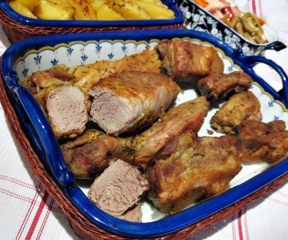 Friptura de porc, in crusta de mustar