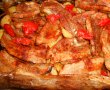 Piept de porc la cuptor cu rosii si cartofi noi-4