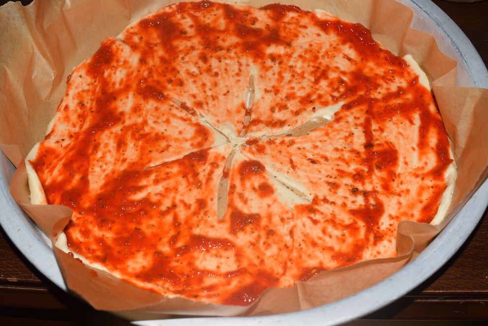 Pizza coronita floare