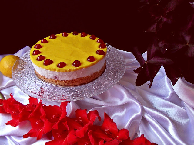 Cheesecake cu jeleu din lemon curd-reţeta cu numărul 600 şi o dublă aniversare